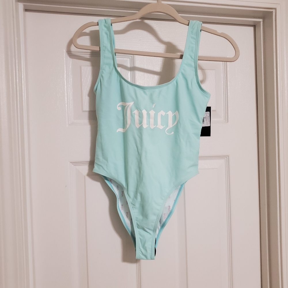 Juicy Couture Black Label Mint Blue Swimsuit